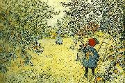 Carl Larsson appleskorden Spain oil painting artist